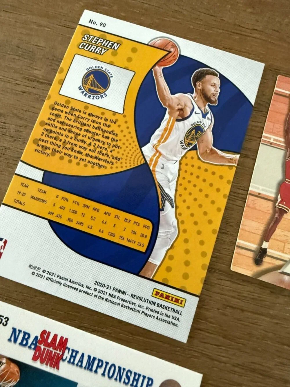 Michael Jordan & Stephen Curry Basketball Card Lot (6 Cards) – Panini, Upper Dec